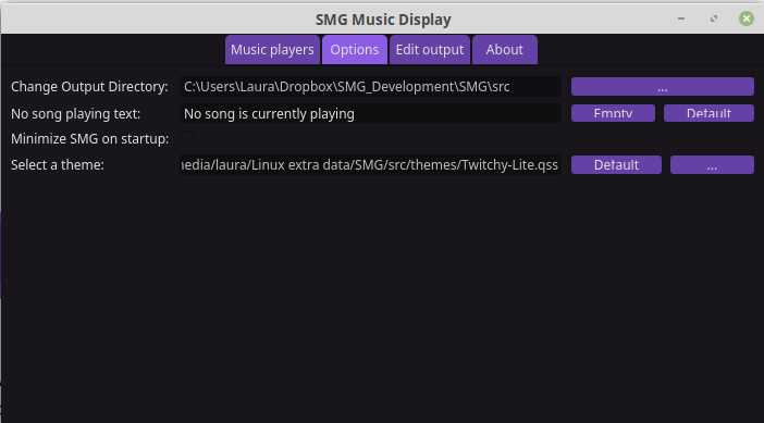 SMG Music Display